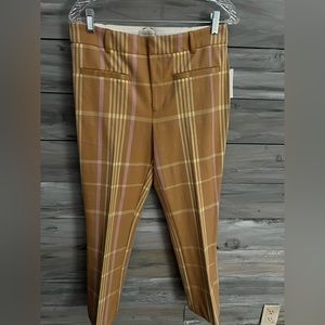 Anthropologie size 10 Plaid Trouser